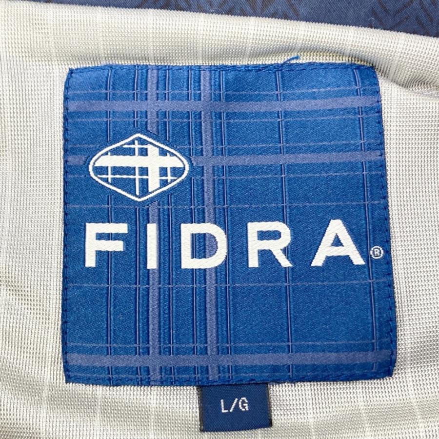 フィドラ　ナイロンジャケット　ゴルフ　ネイビー FIDRA フィドラ 2WAY 蓄熱 ナイロン ジャケット 総柄 ネイビー系