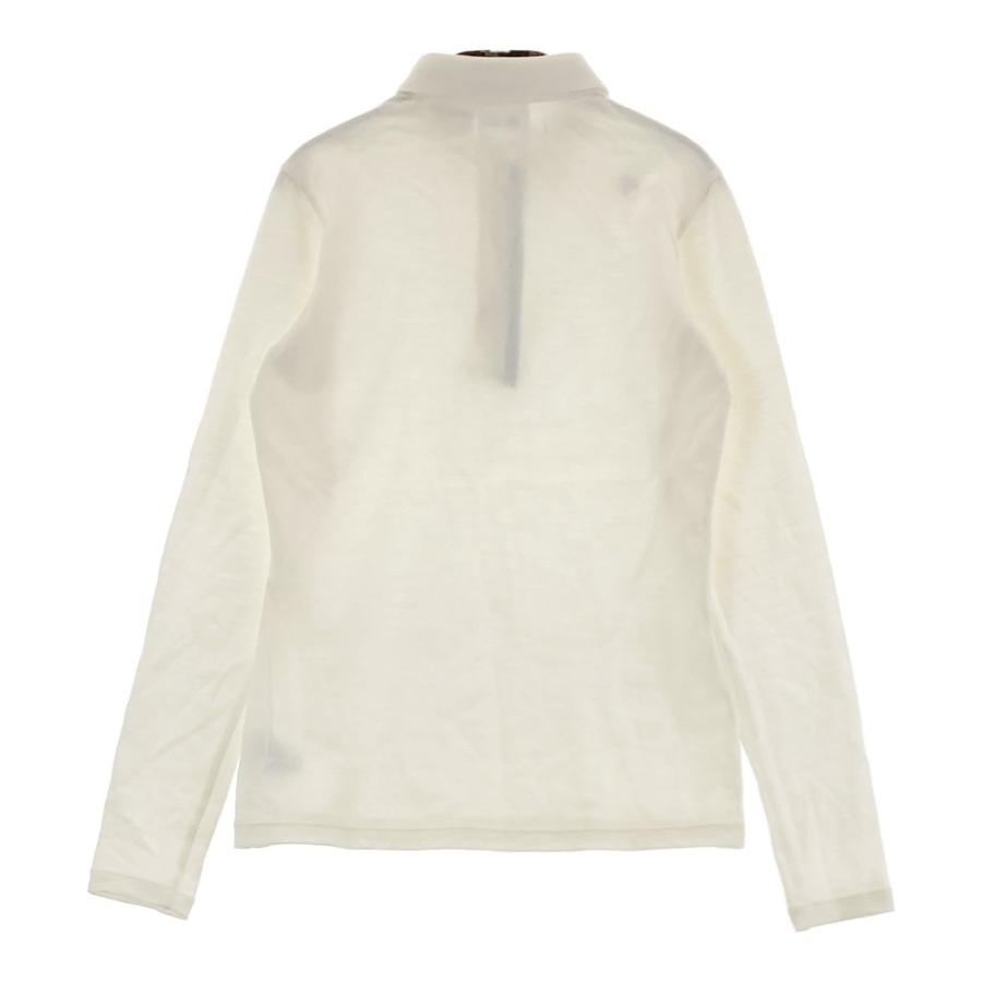 DESCENTE GOLF デサントゴルフ 長袖ポロシャツ ホワイト系 S ゴルフ