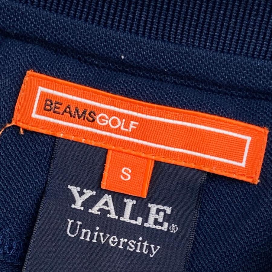 BEAMS GOLF ビームスゴルフ ×YALE 半袖ポロシャツ ネイビー系 S
