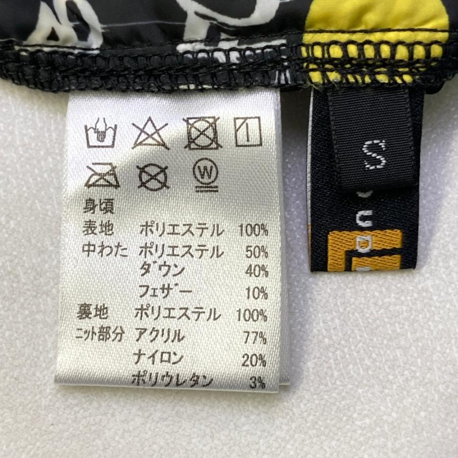 サイズ：S LOUD MOUTH ラウドマウス  ニット切替 タートルネック ダウンブルゾン アニマルスカルズ ブラック系 [240101430459] ゴルフウェア レディース ストスト LOUD MOUTH ラウドマウス ニット切替 タートルネック ダウンブルゾン