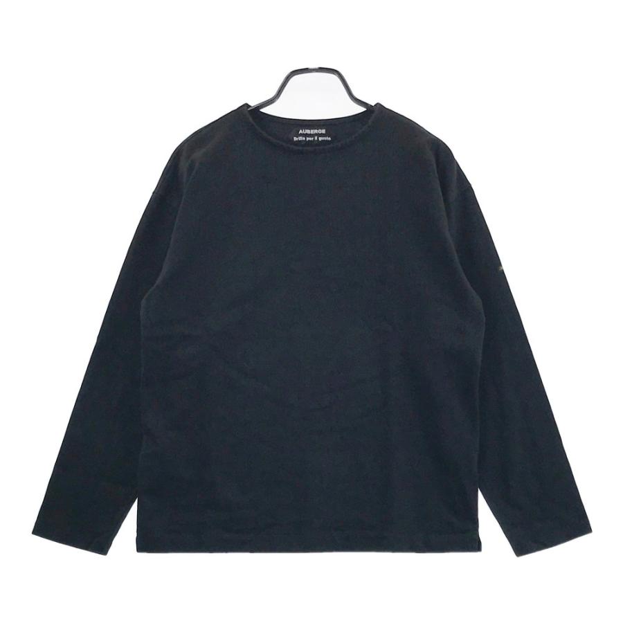 AUBERGE CHARLOTTE ブラック ソリッド Tシャツ サイズ：42 AUBERGE CHARLOTTE ブラック ソリッド Tシャツ サイズ：42