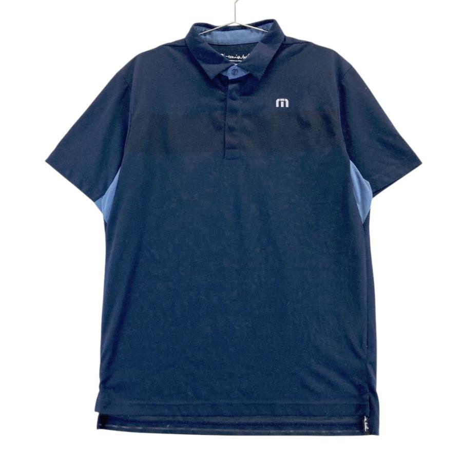 TRAVIS MATHEW トラビスマシュー 半袖ポロシャツ ネイビー系 L