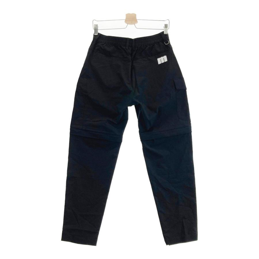 サイズ：74-78 MUNSING WEAR マンシングウェア 2023年モデル 2WAY ロングパンツ ロゴプリント  ブラック系 [240101431140] ゴルフウェア メンズ ストスト MUNSING WEAR マンシングウェア 2023年モデル 2WAY ロングパンツ