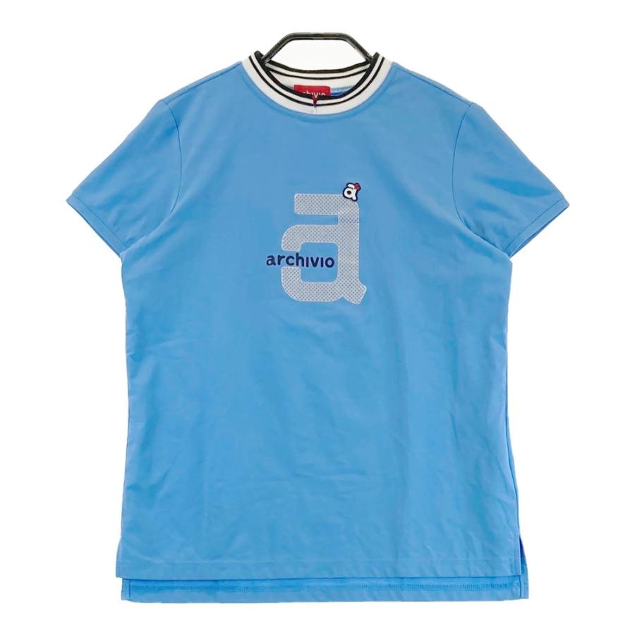 サイズ：40 ARCHIVIO アルチビオ  半袖Tシャツ  ブルー系 [240101431207] ゴルフウェア レディース ストスト ARCHIVIO アルチビオ 半袖Tシャツ ブルー系 40 ゴルフウェア