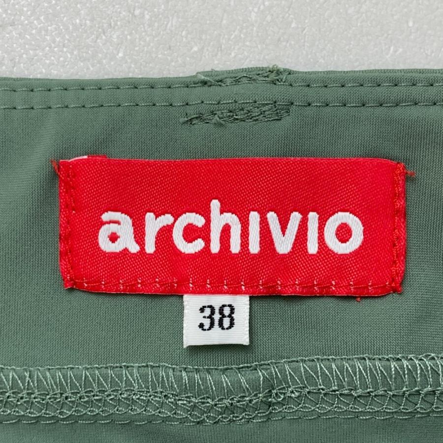 ARCHIVIO アルチビオ ストレッチスカート プリント カーキ系 38 ゴルフ