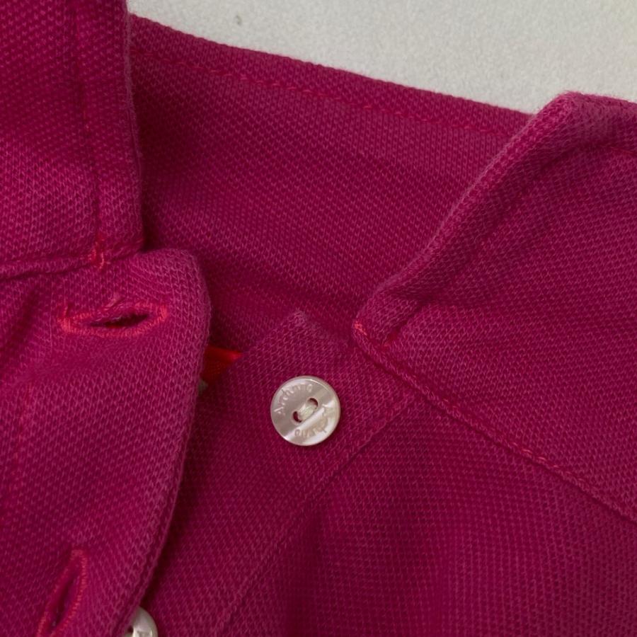 アルチビオ半袖ポロシャツ 38 ピンク/グレー ARCHIVIO アルチビオ 半袖ポロシャツ 刺繍 ピンク系 38 ゴルフ