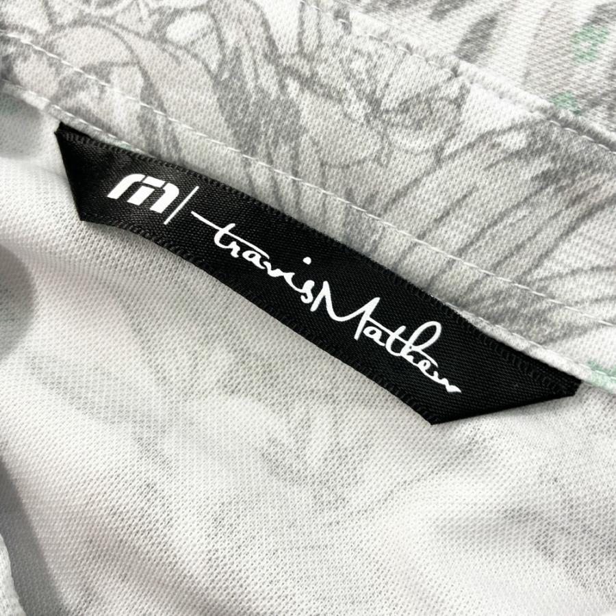 サイズ：XL TRAVIS MATHEW トラビスマシュー  半袖ポロシャツ 花柄 グレー系 [240101431311] ゴルフウェア メンズ ストスト TRAVIS MATHEW トラビスマシュー 半袖ポロシャツ 花柄 グレー系