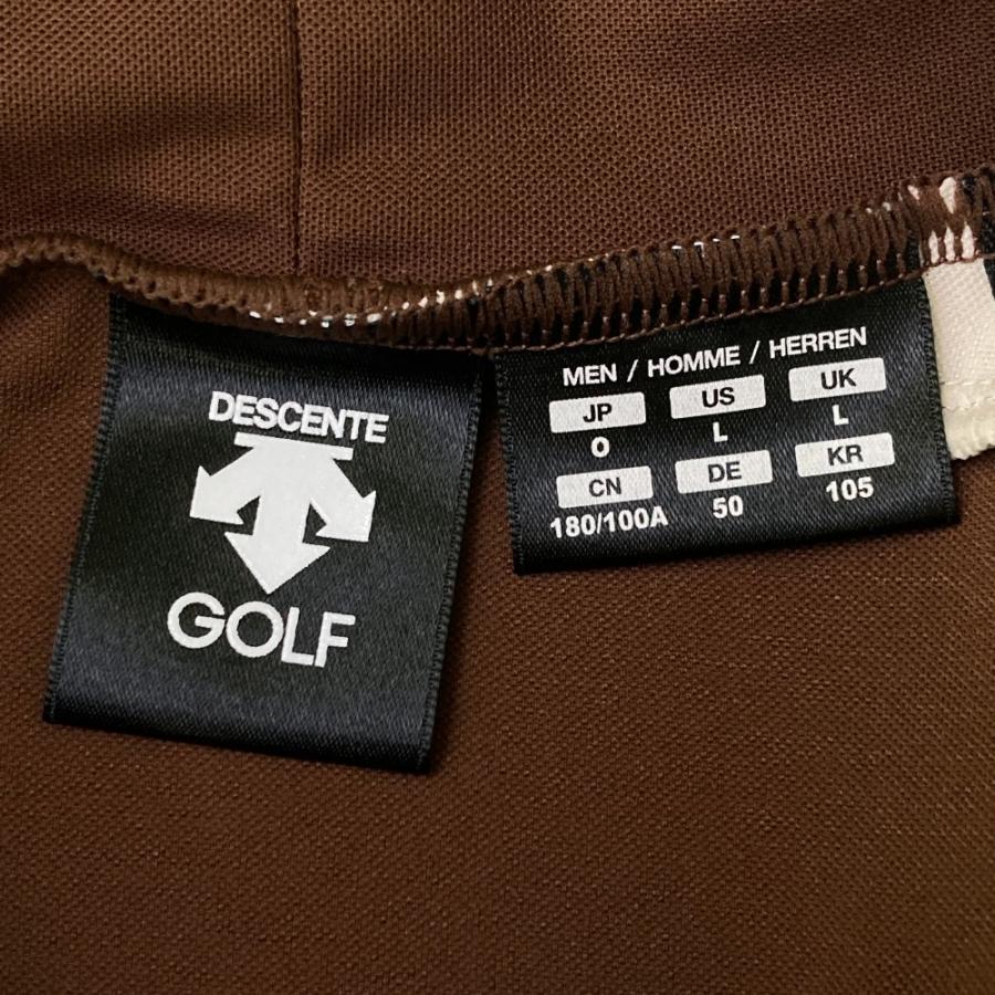 DESCENTE GOLF デサントゴルフ 半袖ハイネックTシャツ ブラウン