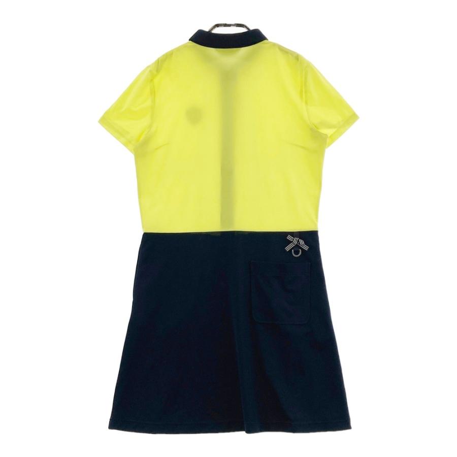 サイズ38 ランバン スポール lanvin sport ワンピース LANVIN SPORT ランバン スポール 半袖ワンピース ワッペン イエロー系