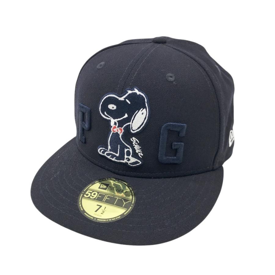 PEARLY GATES（パーリーゲイツ） ×NEW ERA×PEANUTS キャップ ネイビー