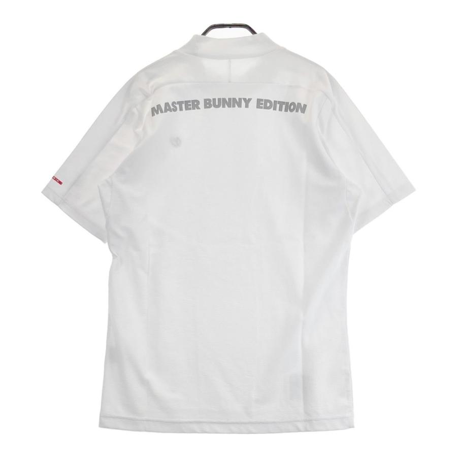 ☆MASTER BUNNY EDITION ハイネック　ナイロン　半袖シャツ ナイロンハニカムトリコットふきだしプリント半袖ハイネック