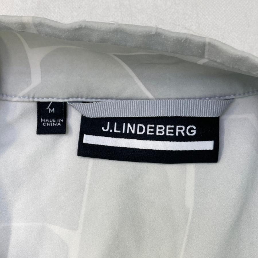 サイズ：M J.LINDEBERG ジェイリンドバーグ  ジップジャケット 総柄 グレー系 [240101432897] ゴルフウェア メンズ ストスト J.LINDEBERG ジェイリンドバーグ ジップジャケット 総柄 グレー