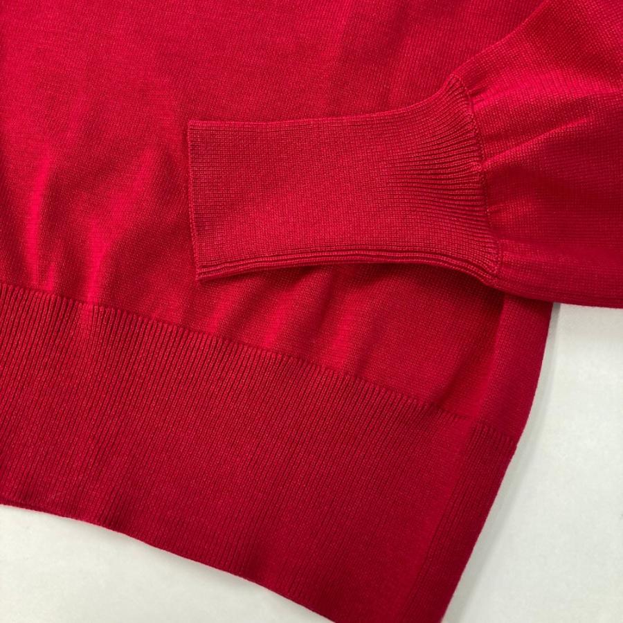 DESCENTE GOLF デサントゴルフ タートル ニット セーター レッド系 M