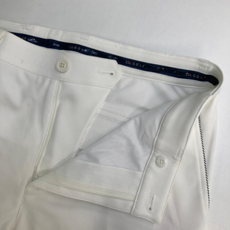 未使用品【23区ゴルフ】メンズ　定番　ホワイトパンツ　サイズ82　ストレッチ 新品】23区GOLF ニジュウサンクゴルフ ストレッチパンツ ホワイト系 90