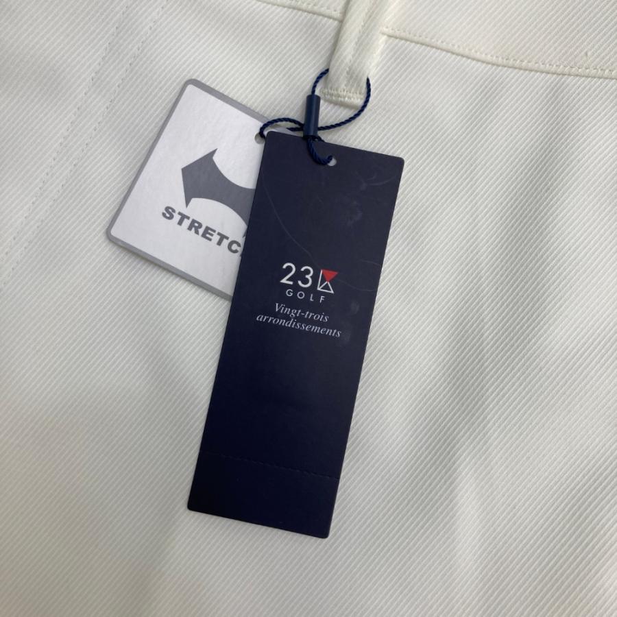 未使用品【23区ゴルフ】メンズ　定番　ホワイトパンツ　サイズ82　ストレッチ 新品】23区GOLF ニジュウサンクゴルフ ストレッチパンツ ホワイト系 90