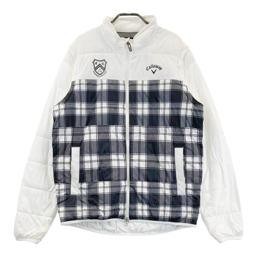 ☆SALE価格☆キャロウェイ 2WAY中綿ジャケット 白×ネイビー 袖着脱可