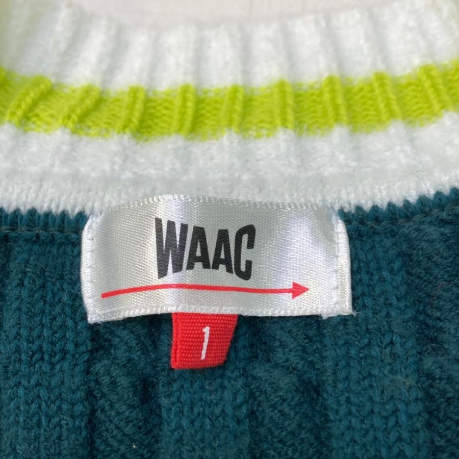 WAAC ワック ニットベスト グリーン系 1 ゴルフウェア レディース