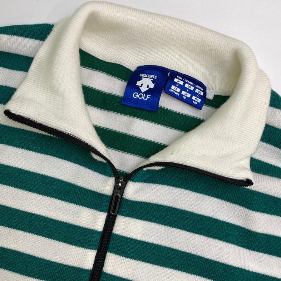 DESCENTE GOLF デサントゴルフ ハーフジップ 長袖ニットセーター