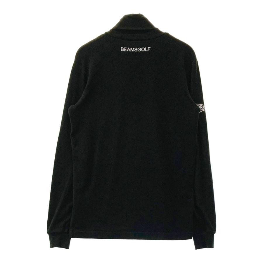 サイズ：S BEAMS GOLF ビームスゴルフ  起毛 タートルネック 長袖Tシャツ  ブラック系 [240101433964] ゴルフウェア メンズ ストスト BEAMS GOLF ビームスゴルフ 起毛 タートルネック 長袖Tシャツ