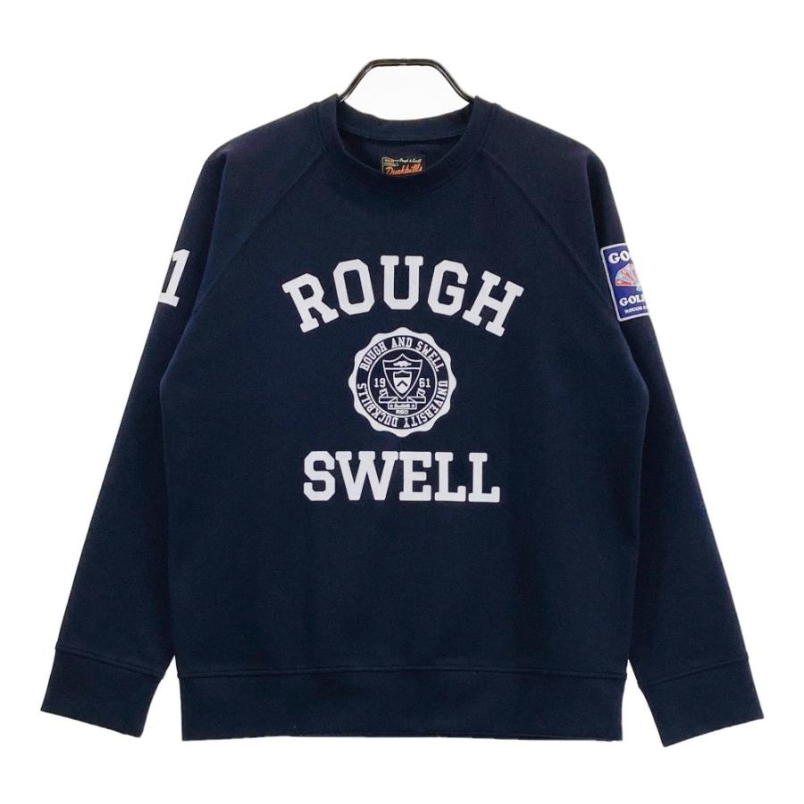 サイズ：M ROUGH&SWELL ラフアンドスウェル  スウェット  ネイビー系 [240101434052] ゴルフウェア メンズ ストスト ROUGH&SWELL ラフアンドスウェル スウェット ネイビー系 M