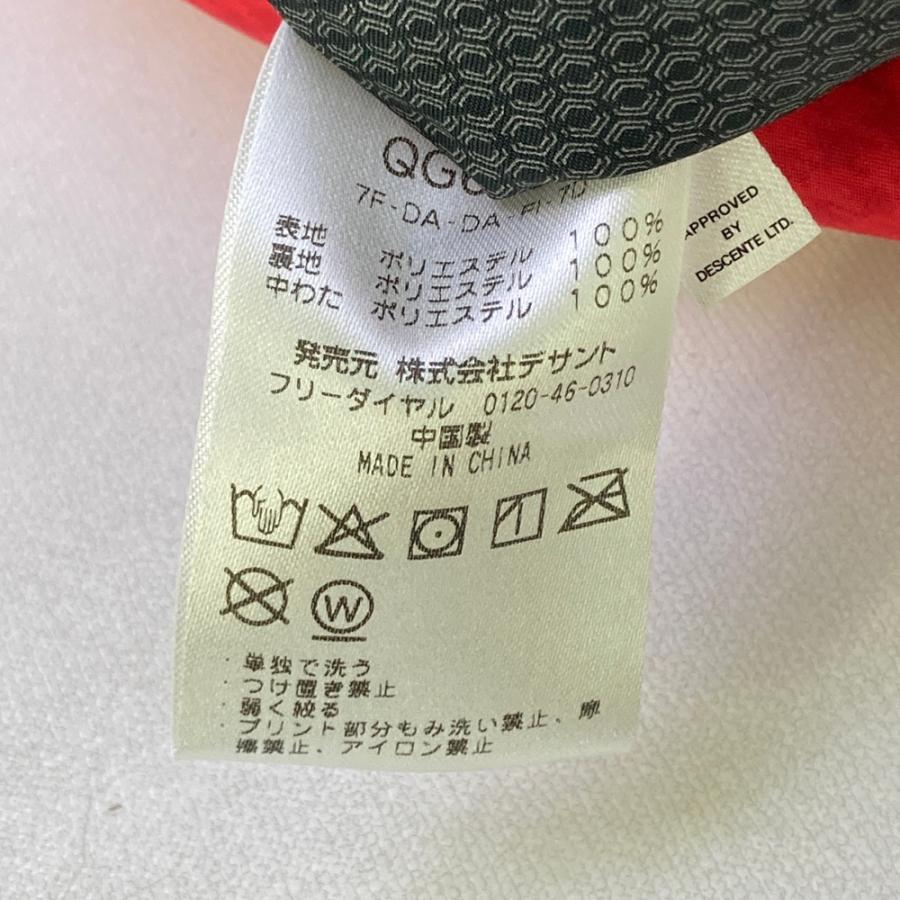 LE COQ GOLF ルコックゴルフ 2way 中綿ジャケット 千鳥柄 レッド系 M