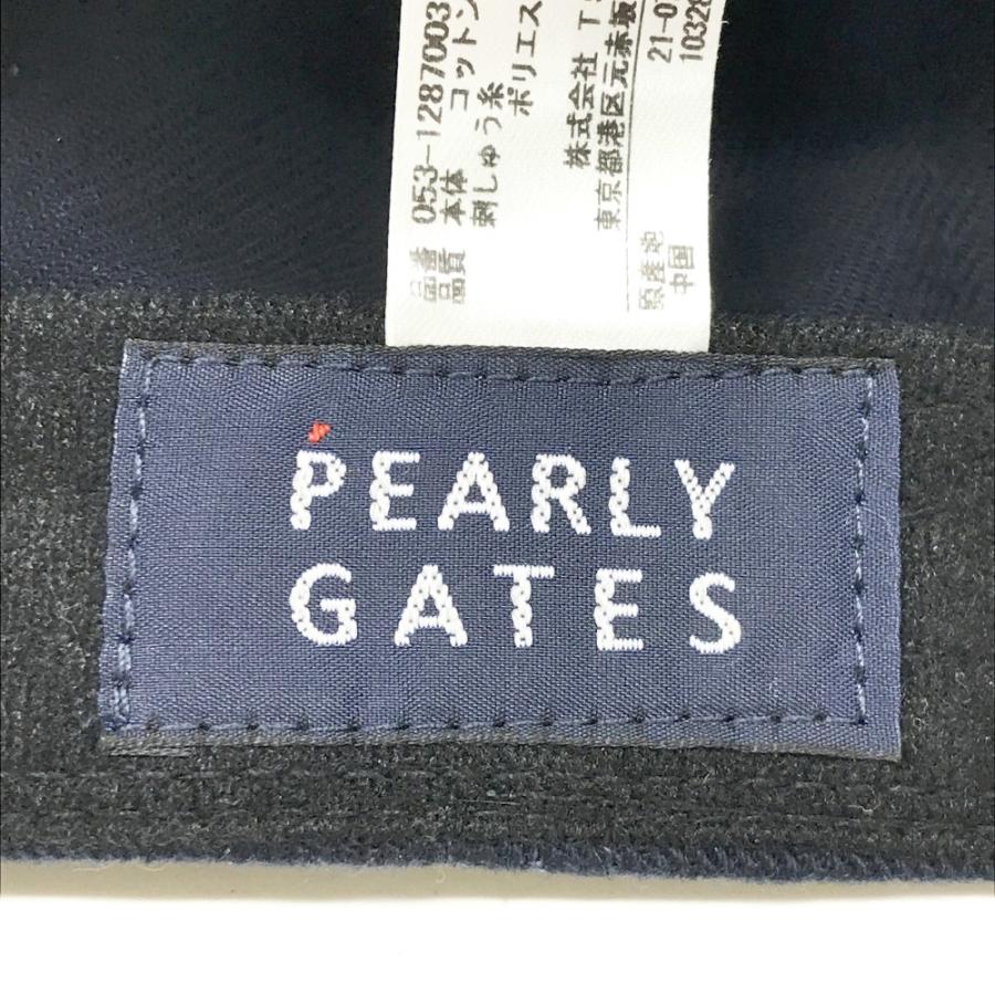 PEARLY GATES ミッキーマウス　キャップ　ネイビー PEARLY GATES パーリーゲイツ ×Disney フラットキャップ