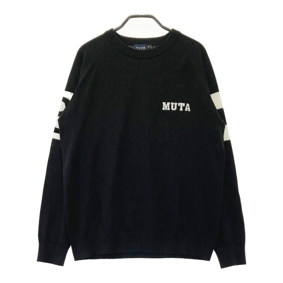 ムータ MUTA ゴルフ コットン セーター ニット サイズ7 ネイビー