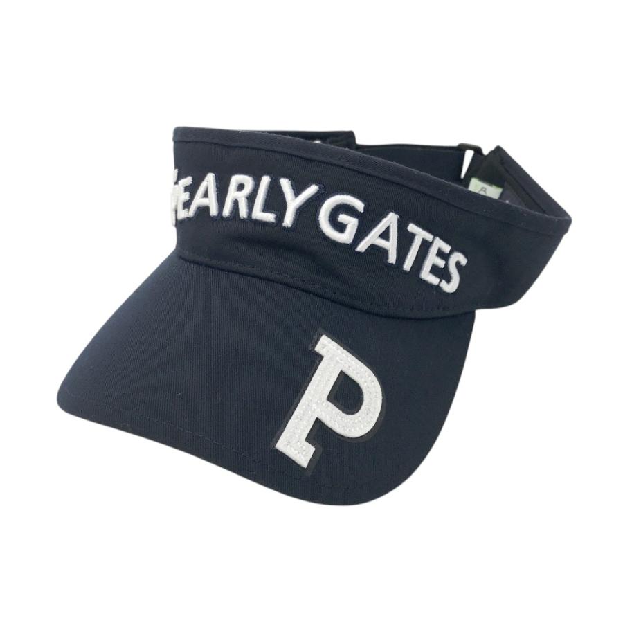 PEARLY GATES サンバイザー ネイビー ゴルフ PEARLY GATES パーリーゲイツ 2023年モデル サンバイザー ネイビー系