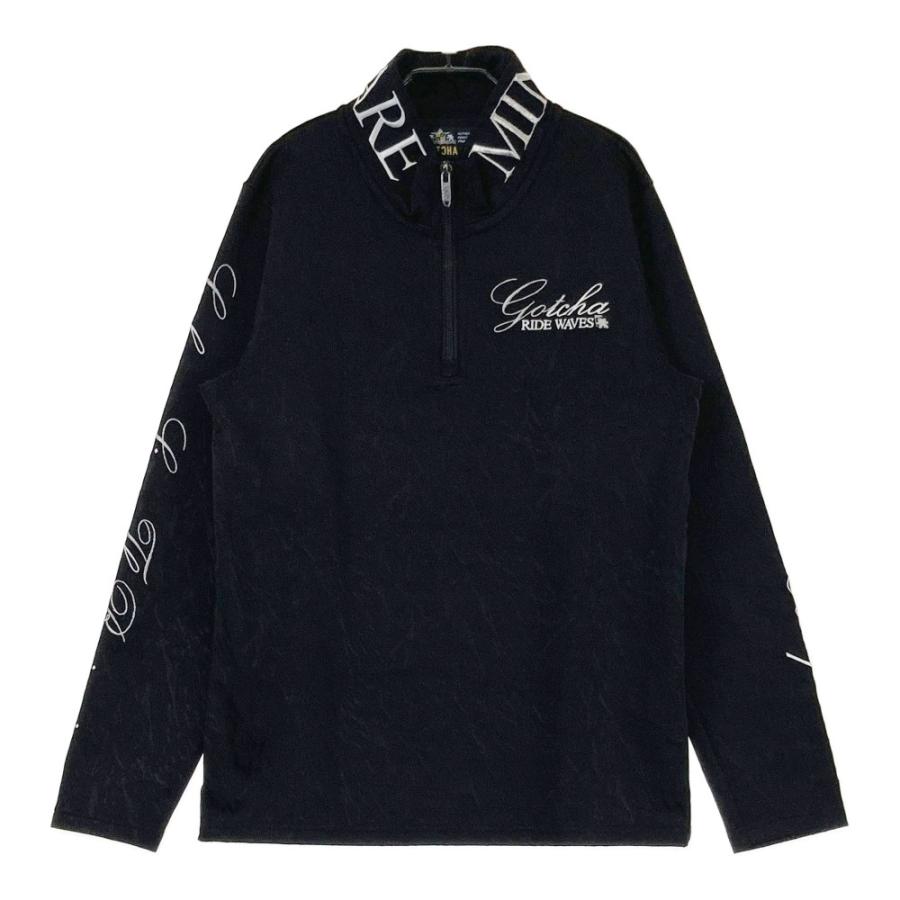 ☆美品☆ GOTCHA GOLF 裏起毛 ハーフジップシャツ トレーナー 刺繍 ☆美品☆ GOTCHA GOLF 裏起毛 ハーフジップシャツ トレーナー