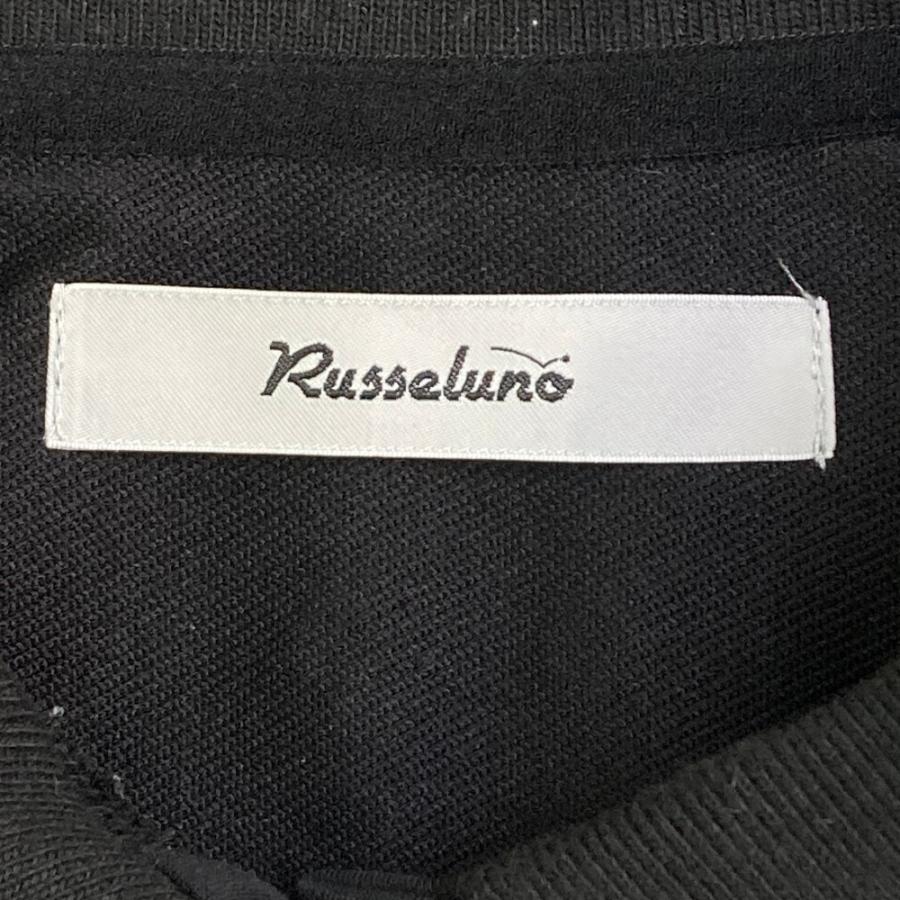 Russeluno（ラッセルノ） 半袖ポロシャツ プリント ルチャ ブラック系
