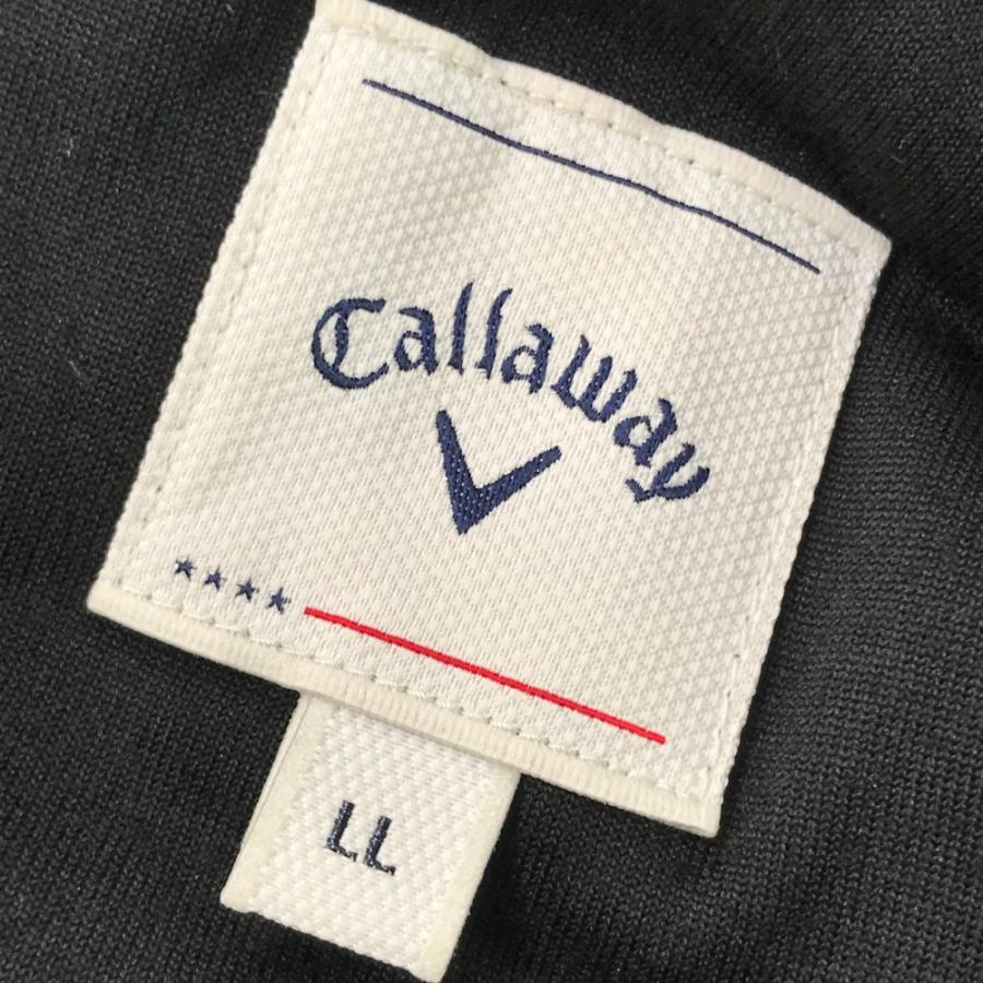 サイズ：LL CALLAWAY SELECT キャロウェイ セレクト  ベロア ジップパーカー  ブラック系 [240101434678] ゴルフウェア メンズ ストスト サイズ：LL CALLAWAY SELECT キャロウェイ セレクト ベロア