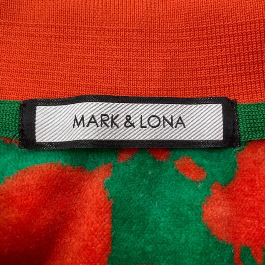 MARK&LONA マークアンドロナ 半袖ポロシャツ スカル ベロア カモフラ