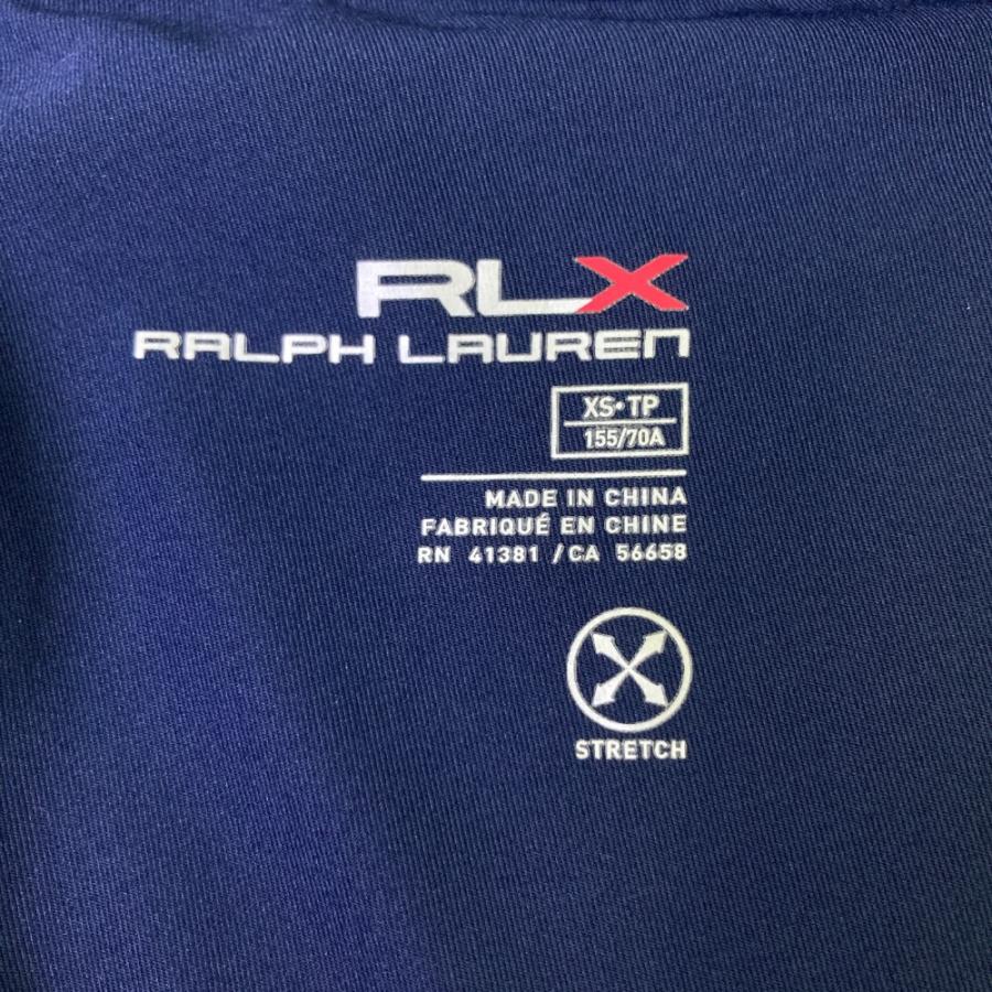 RLX ラルフローレン インナー付 ストレッチ スカート 総柄 ネイビー系
