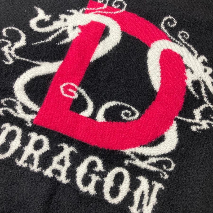 「Dance With Dragon ゴルフ Vネック プルオーバー メンズ 3 DANCE WITH DRAGON ダンスウィズドラゴン Vネック カシミヤ ニット