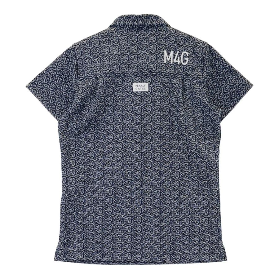 サイズ：0 PEARLY GATES パーリーゲイツ 2024年モデル 半袖ポロシャツ 総柄 ブルー系 [240101436048] ゴルフウェア レディース ストスト PEARLY GATES パーリーゲイツ 2024年モデル 半袖ポロシャツ 総柄