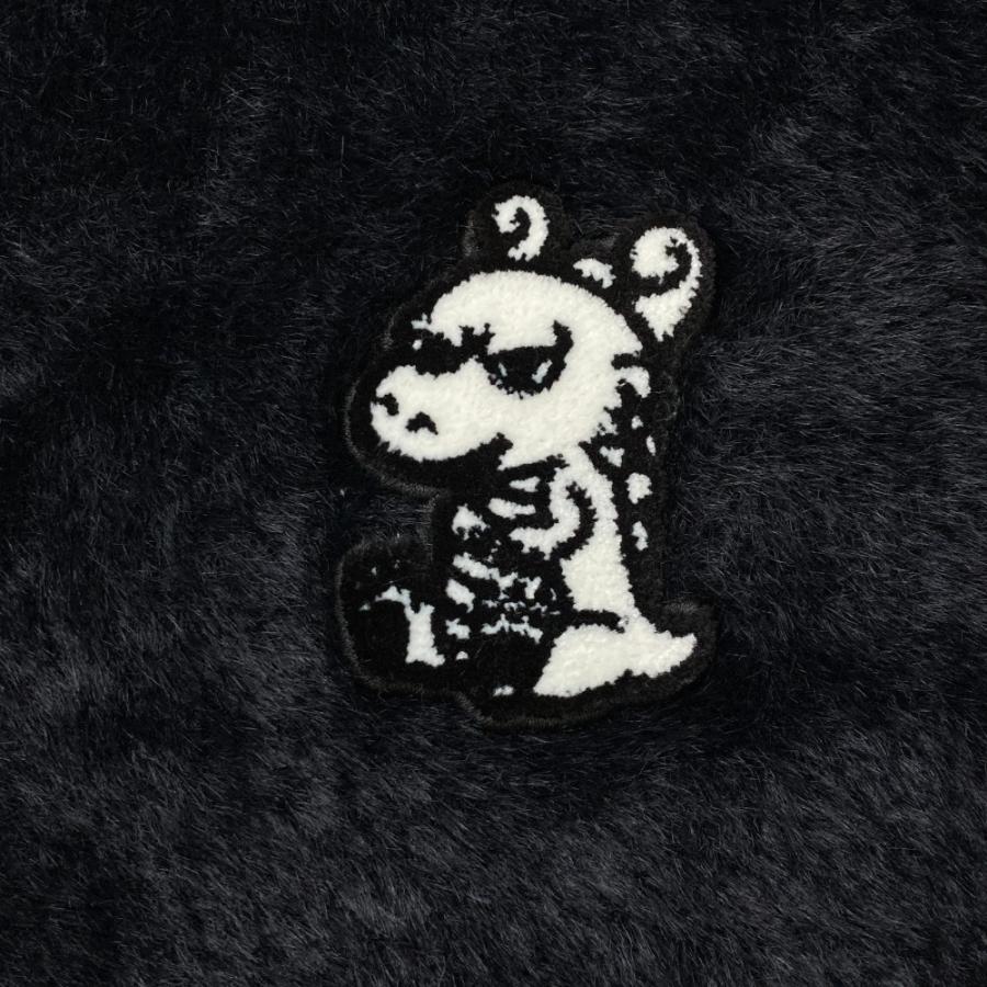 DANCE WITH DRAGON ダンスウィズドラゴン  フード付 ニットセーター チビドラ  ブラック系 2 ゴルフウェア レディース_2