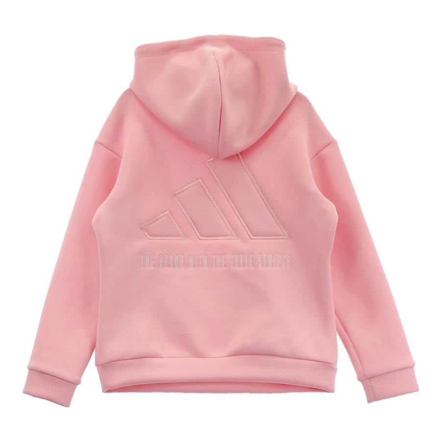 サイズ：XL ADIDAS GOLF アディダスゴルフ IY3736 パーカー ダンボールニット  ピンク系 [240101436062] ゴルフウェア レディース ストスト ADIDAS GOLF アディダスゴルフ IY3736 パーカー ダンボール