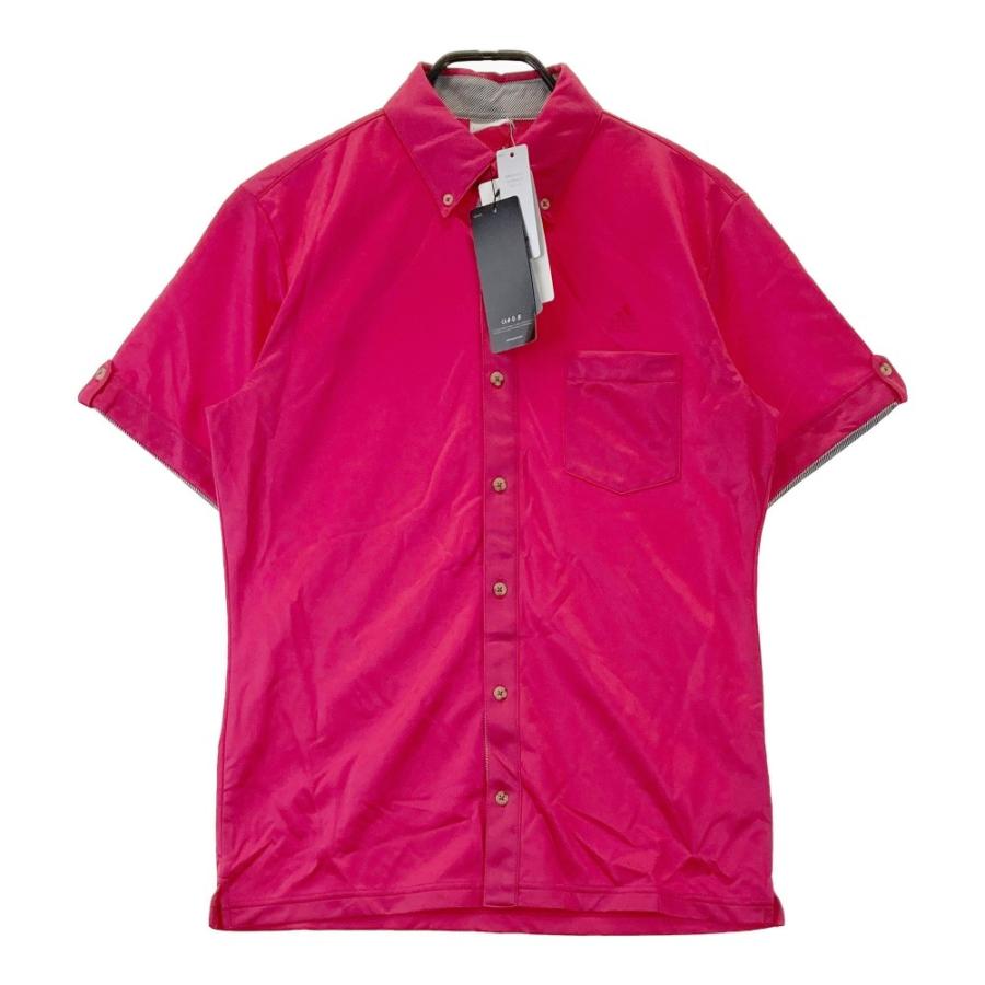 新品】ADIDAS GOLF アディダスゴルフ 半袖シャツ ボタンダウン ピンク