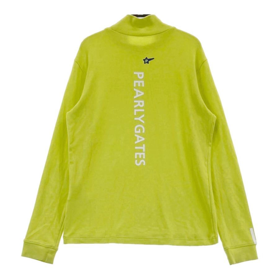サイズ：1 PEARLY GATES パーリーゲイツ 2025年モデル ハイネック 長袖Tシャツ  イエロー系 [240101436432] ゴルフウェア レディース ストスト PEARLY GATES パーリーゲイツ 2025年モデル ハイネック 長袖T