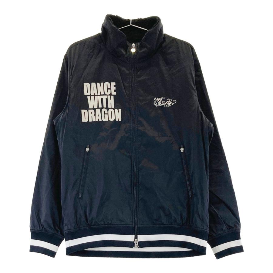サイズ：4 DANCE WITH DRAGON ダンスウィズドラゴン  中綿ジップジャケット  ブラック系 [240101436718] ゴルフウェア メンズ ストスト Dance With Dragon（ダンスウィズドラゴン） 中綿ジップジャケット