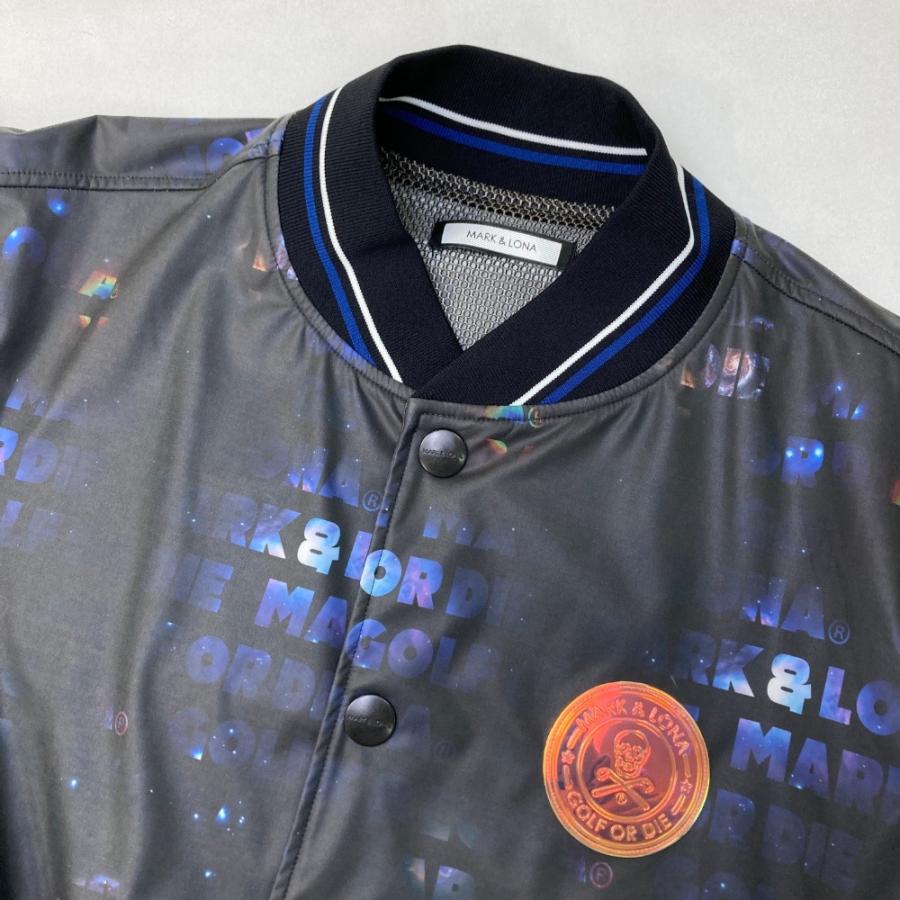 マーク＆ロナ ジャケット 48 マークアンドロナ ナイロンジャケット ホワイト 48サイズ ゴルフウェア