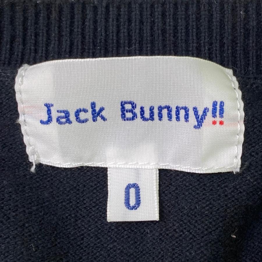 JACK BUNNY ジャックバニー 2024年モデル 長袖ニットセーター ブラック