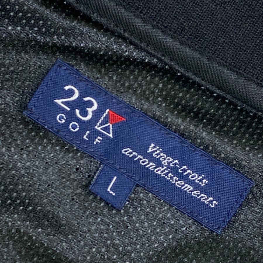 ゴルフ 23区GOLF ジップジャケット 2WAY 中綿 ブラック 半袖 長袖 ゴルフ