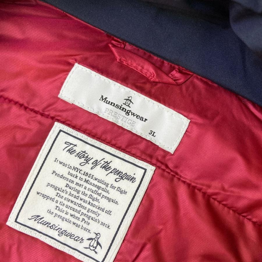 【マンシングウェア】美品 ジップジャケット 2way ネイビー 3L メンズ Munsingwear ネイビー ジャケット Munsingwear(マンシング