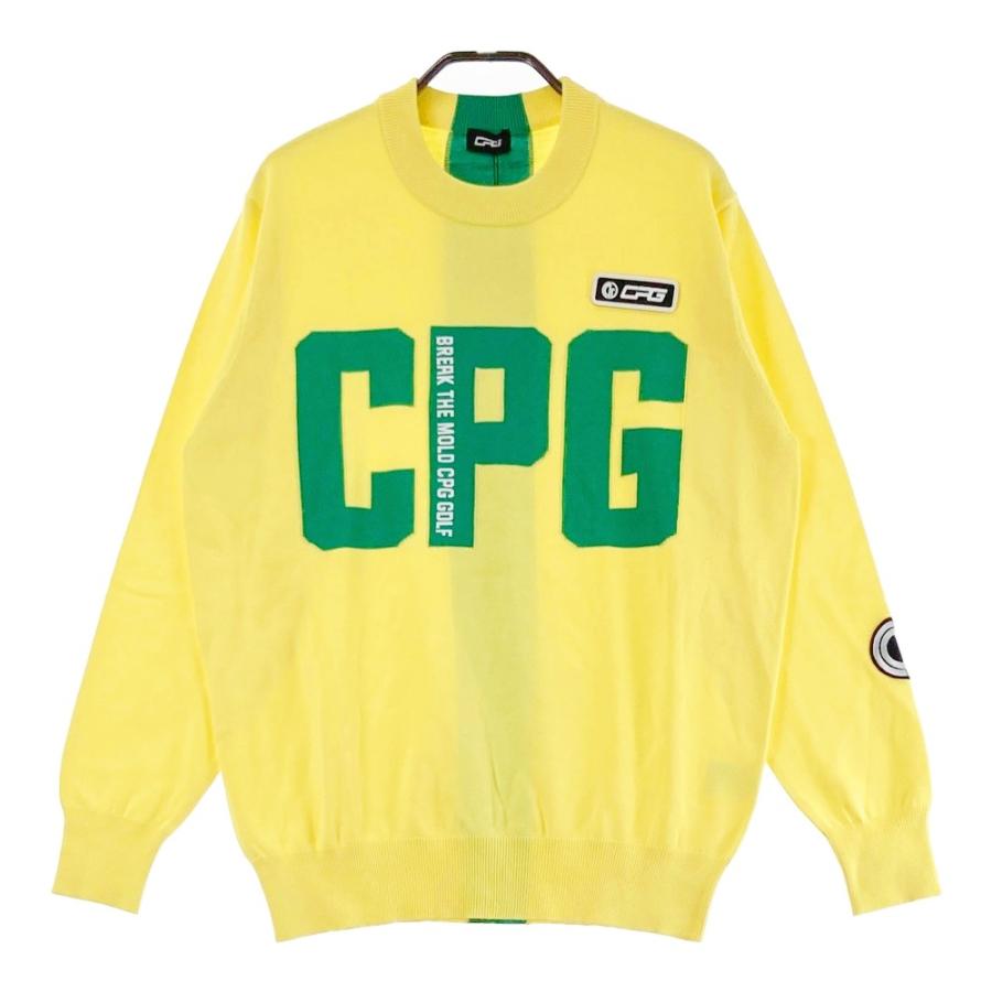新品】CPG GOLF シーピージーゴルフ ニットセーター ビッグロゴ