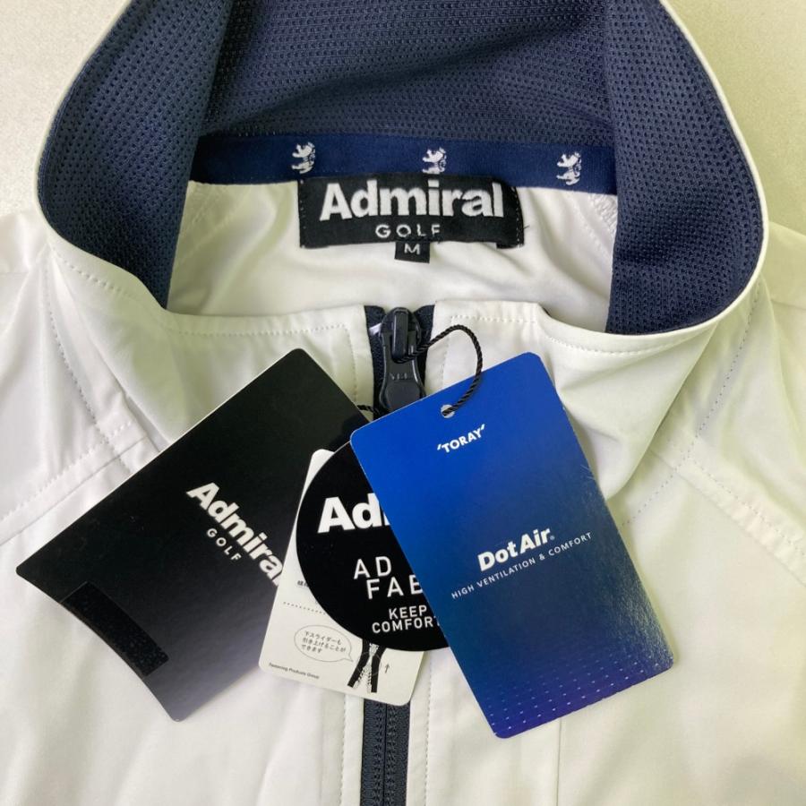 アドミラル　ジャケット　新品 新品】ADMIRAL アドミラル ジップ ナイロンジャケット ホワイト