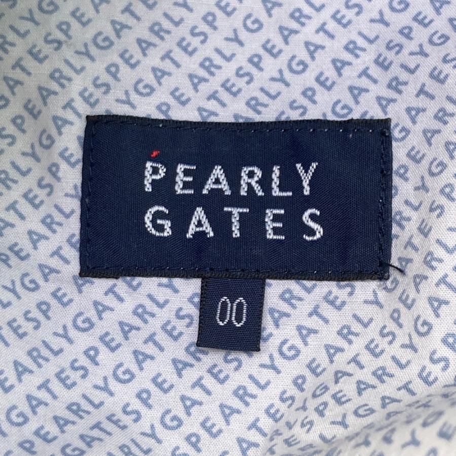 サイズ：00 PEARLY GATES パーリーゲイツ  ストレッチパンツ ロゴストライプ柄 ネイビー系 [240101437579] ゴルフウェア レディース ストスト PEARLY GATES パーリーゲイツ ストレッチパンツ ロゴストライプ
