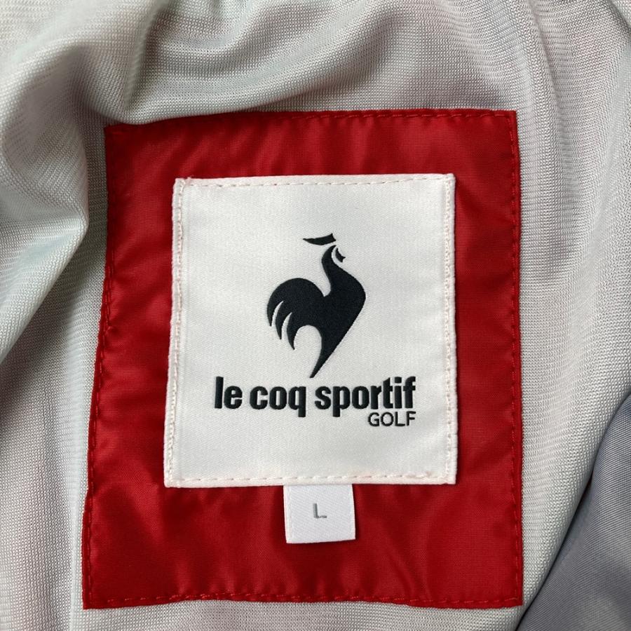 LE COQ GOLF ルコックゴルフ 中綿切替 ニット ジップジャケット レッド