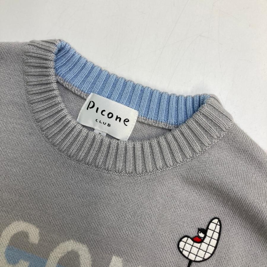 PICONE CLUB ピッコーネクラブ ウール混 ニットセーター グレー系 1