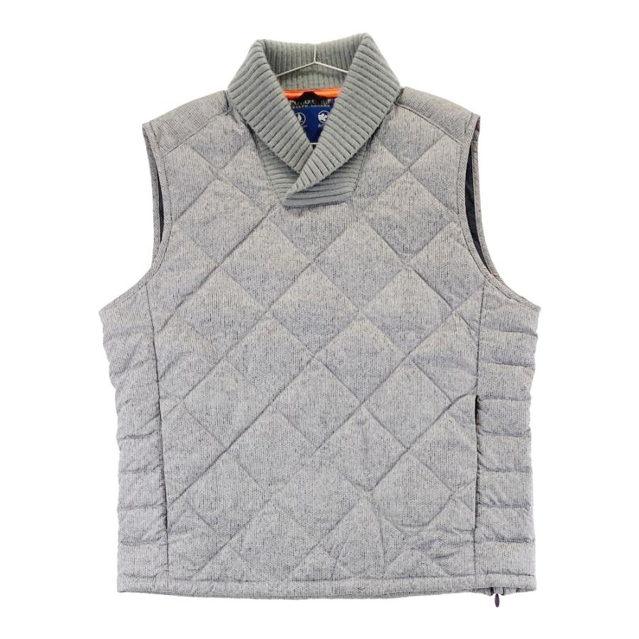 【中古】ポロゴルフ ラルフローレン POLO GOLF RALPH LAUREN ダウンベスト ナイロン ショールカラー M グレー POLOGOLF ラルフローレン ポロゴルフ ショールカラーダウンベスト